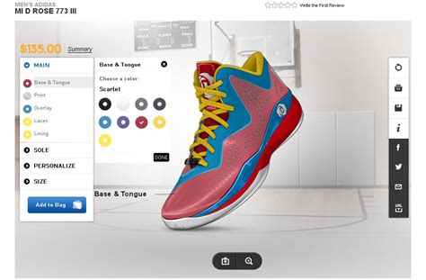 design your own shoe website.